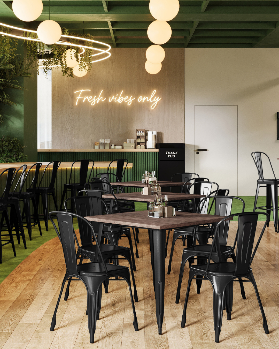 Emma + Oliver outdoor furniture in a styled setting