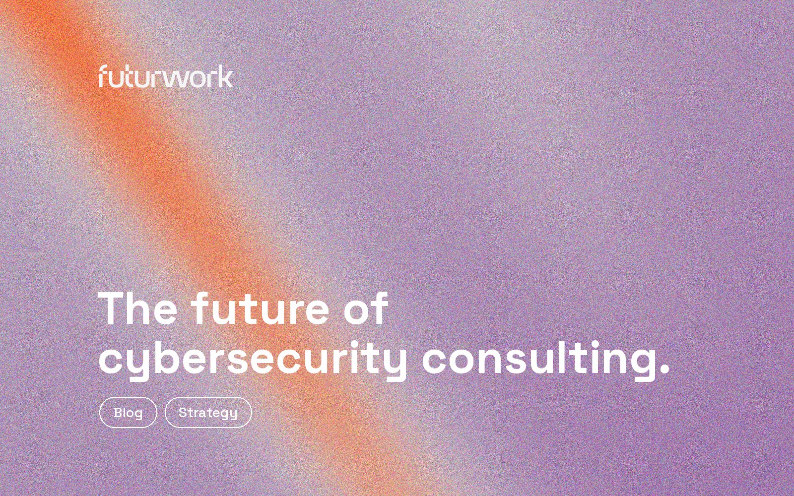 The future of cybersecurity consulting.