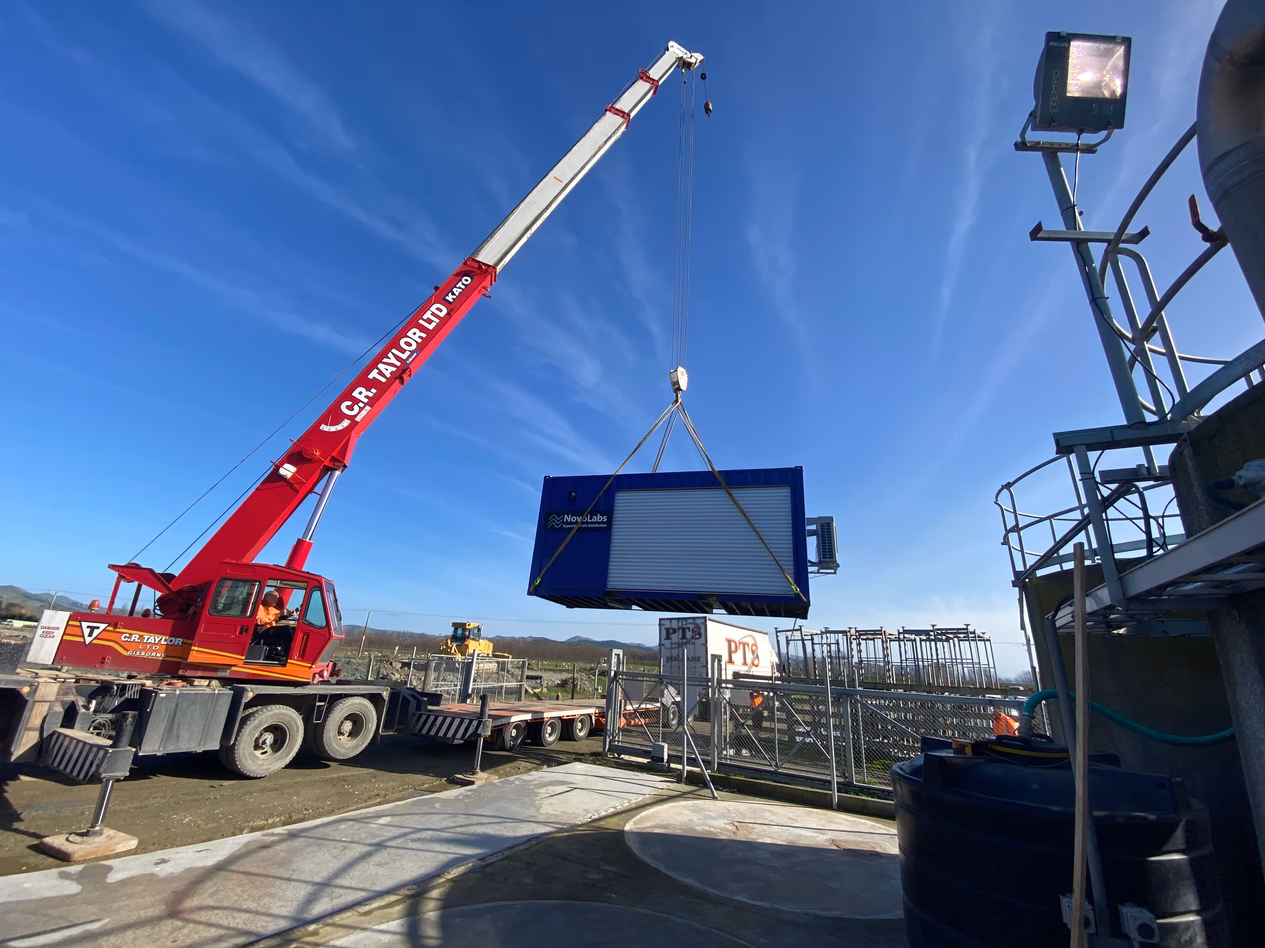 NovoLabs disinfection system on site