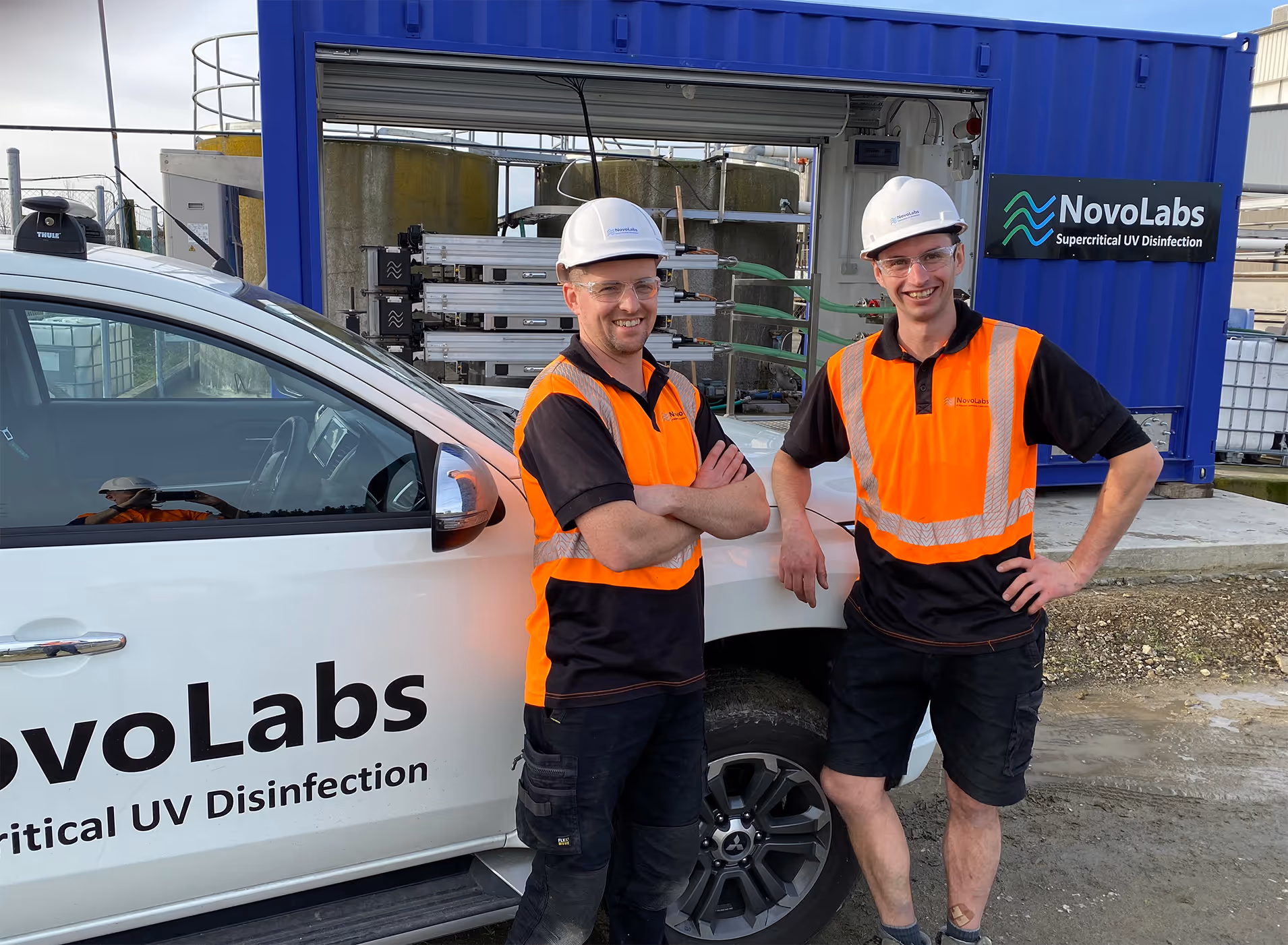 NovoLabs engineers on site