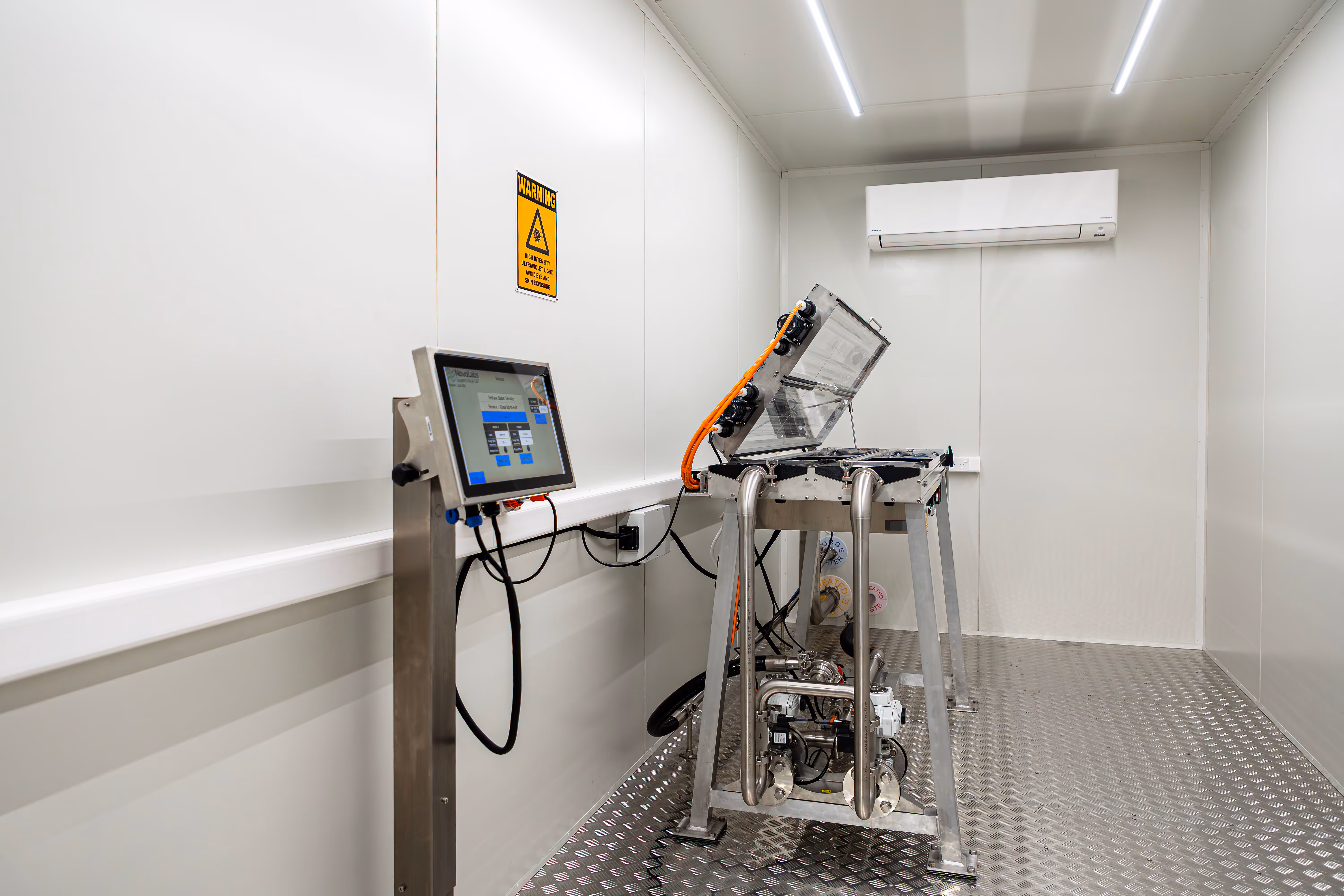 NovoLabs disinfection system installed on site