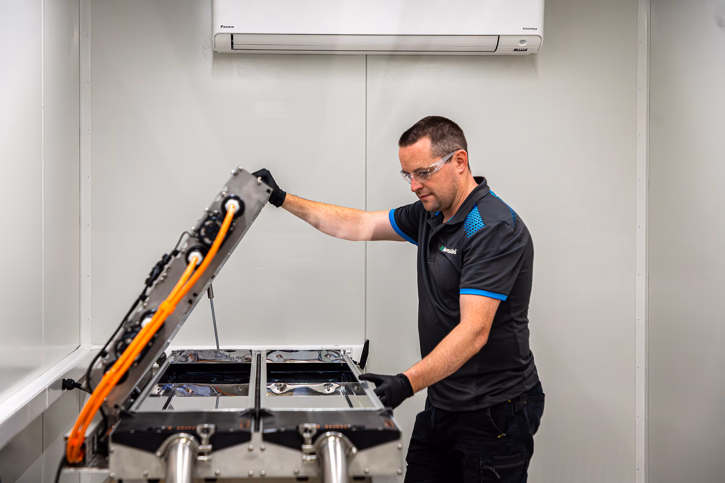 NovoLabs disinfection system installed on site
