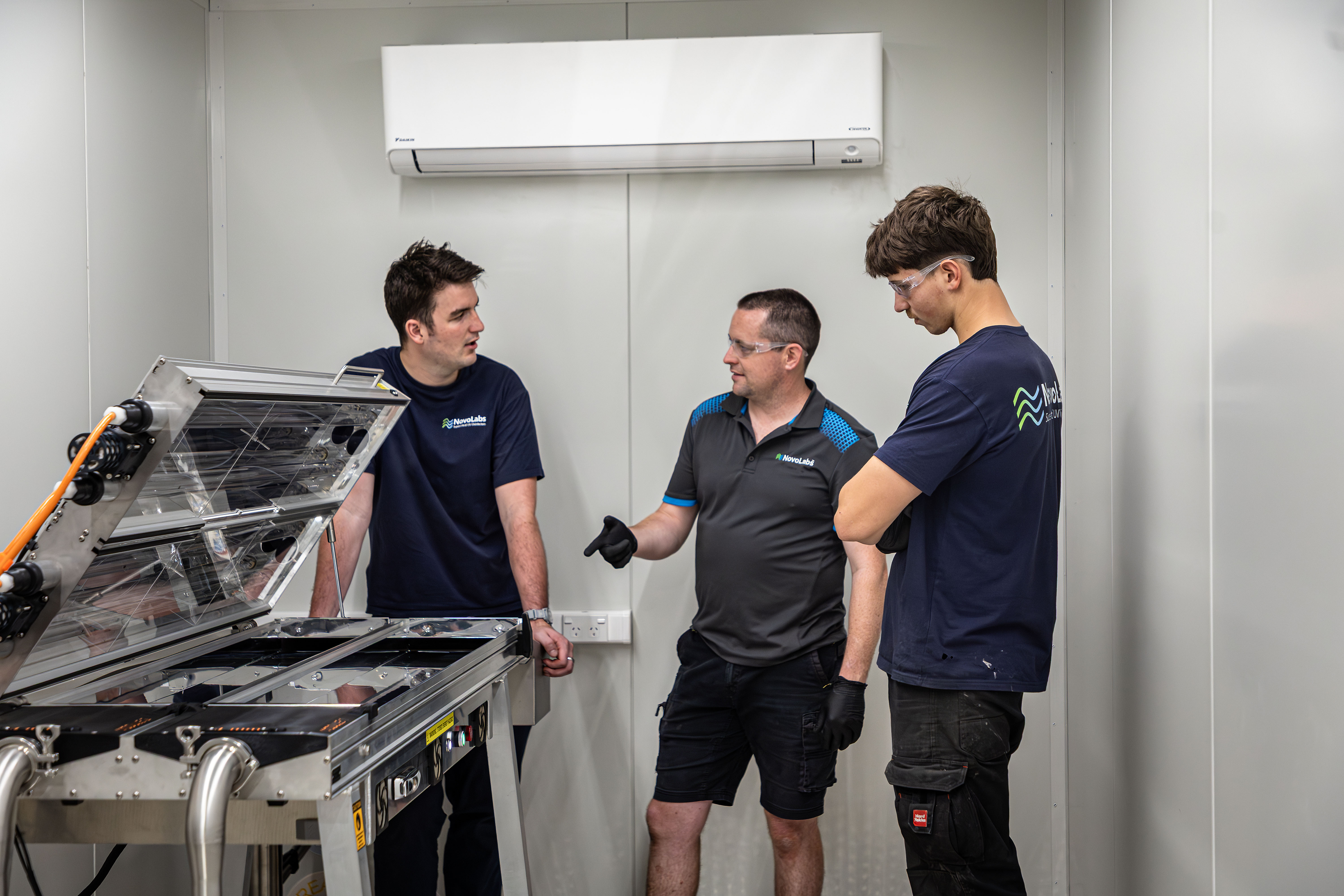 NovoLabs disinfection system on site