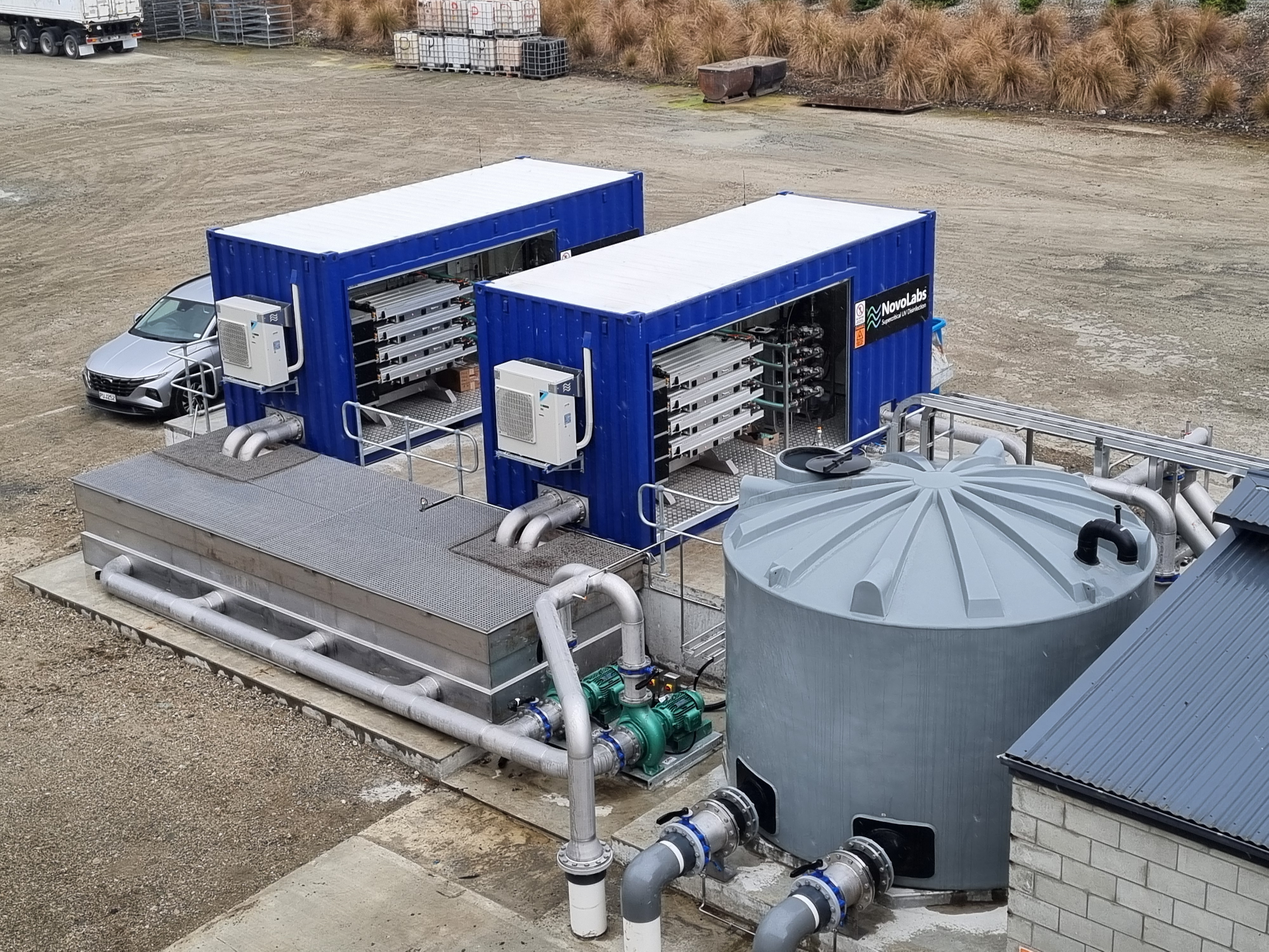 NovoLabs disinfection system installed at a customer site