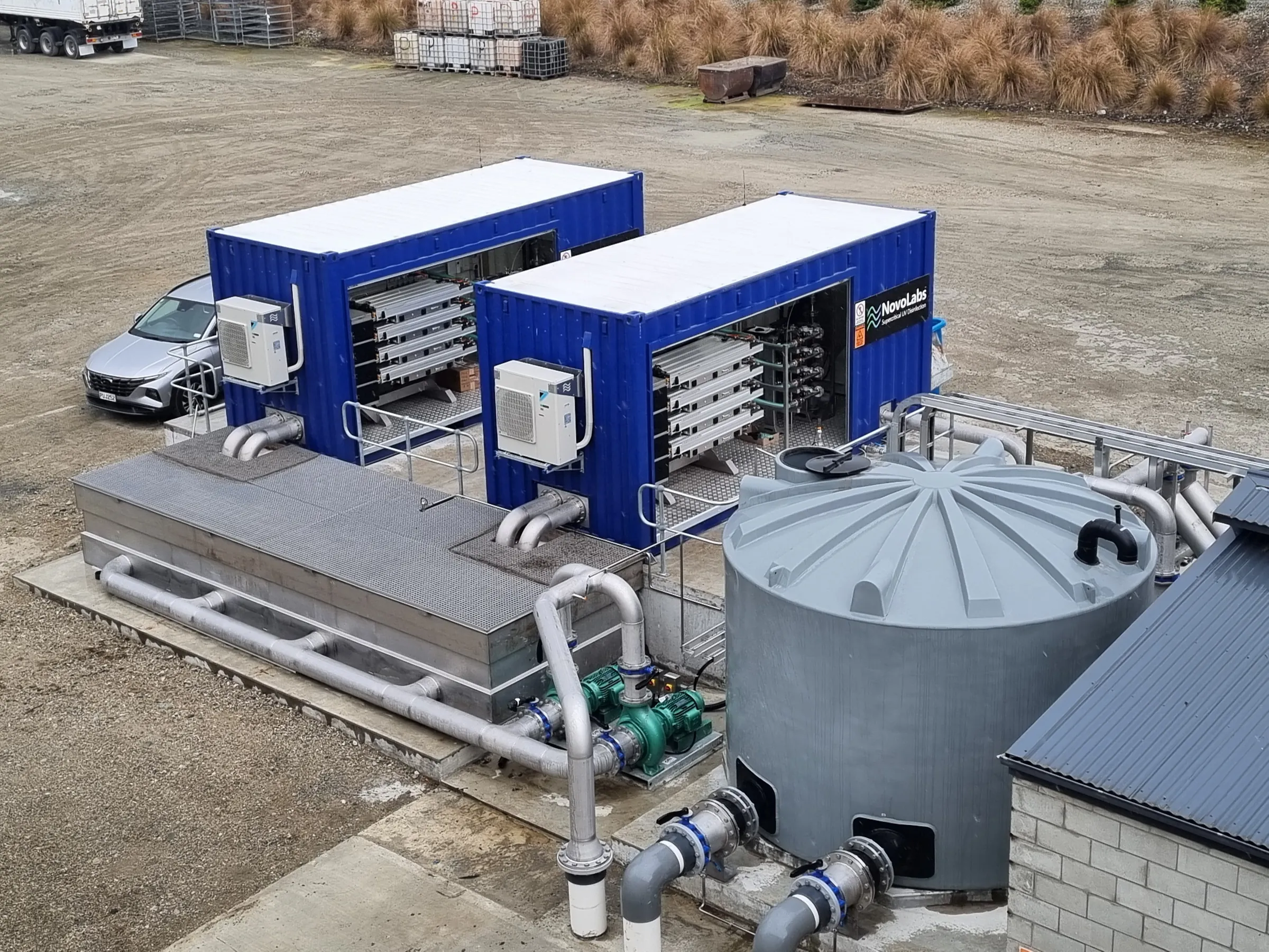 NovoLabs disinfection system installed at a customer site