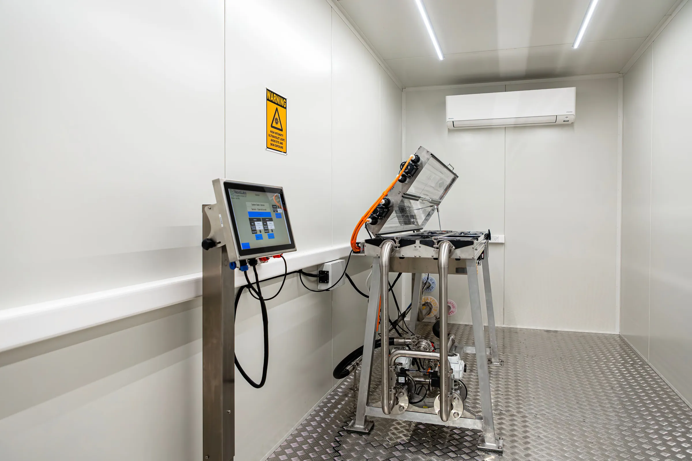 NovoLabs disinfection system installed on site
