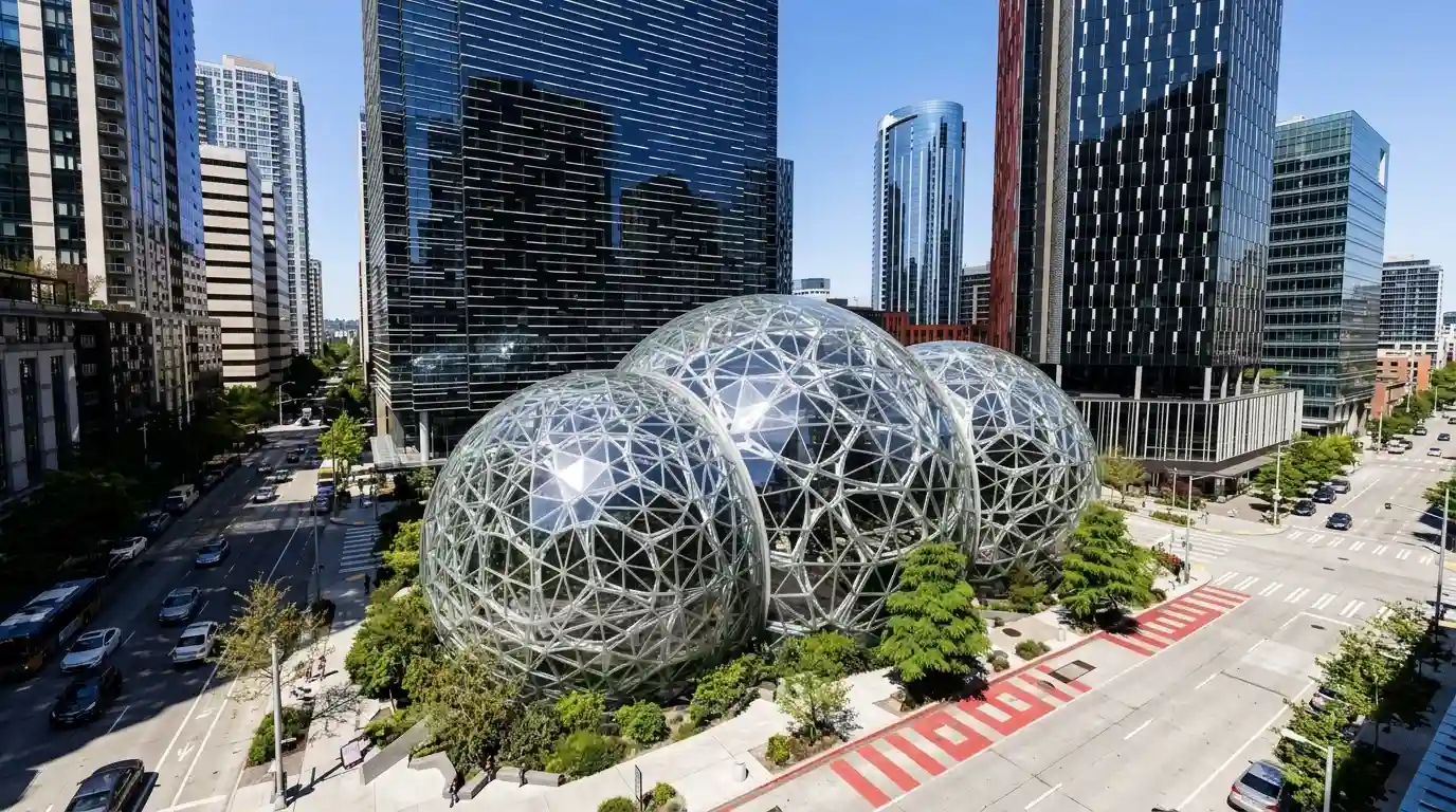 Amazon Seattle and The Spheres