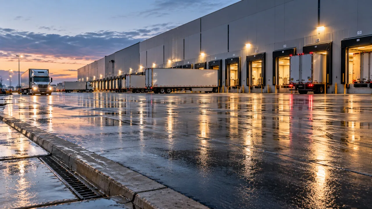 Dock Doors, Truck Courts and Marshalling Areas