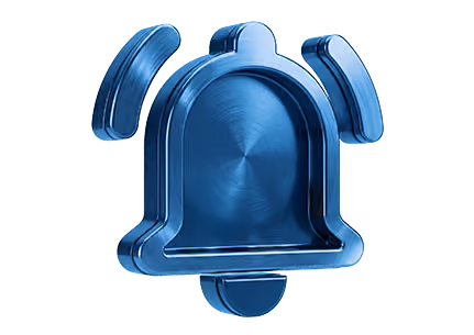 Ikona alarmu jako symbol zabezpečení objektu