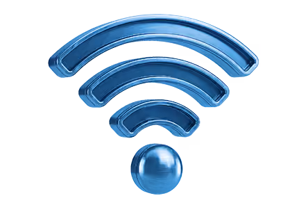 Ikona Wi-Fi signálu jako symbol datových sítí