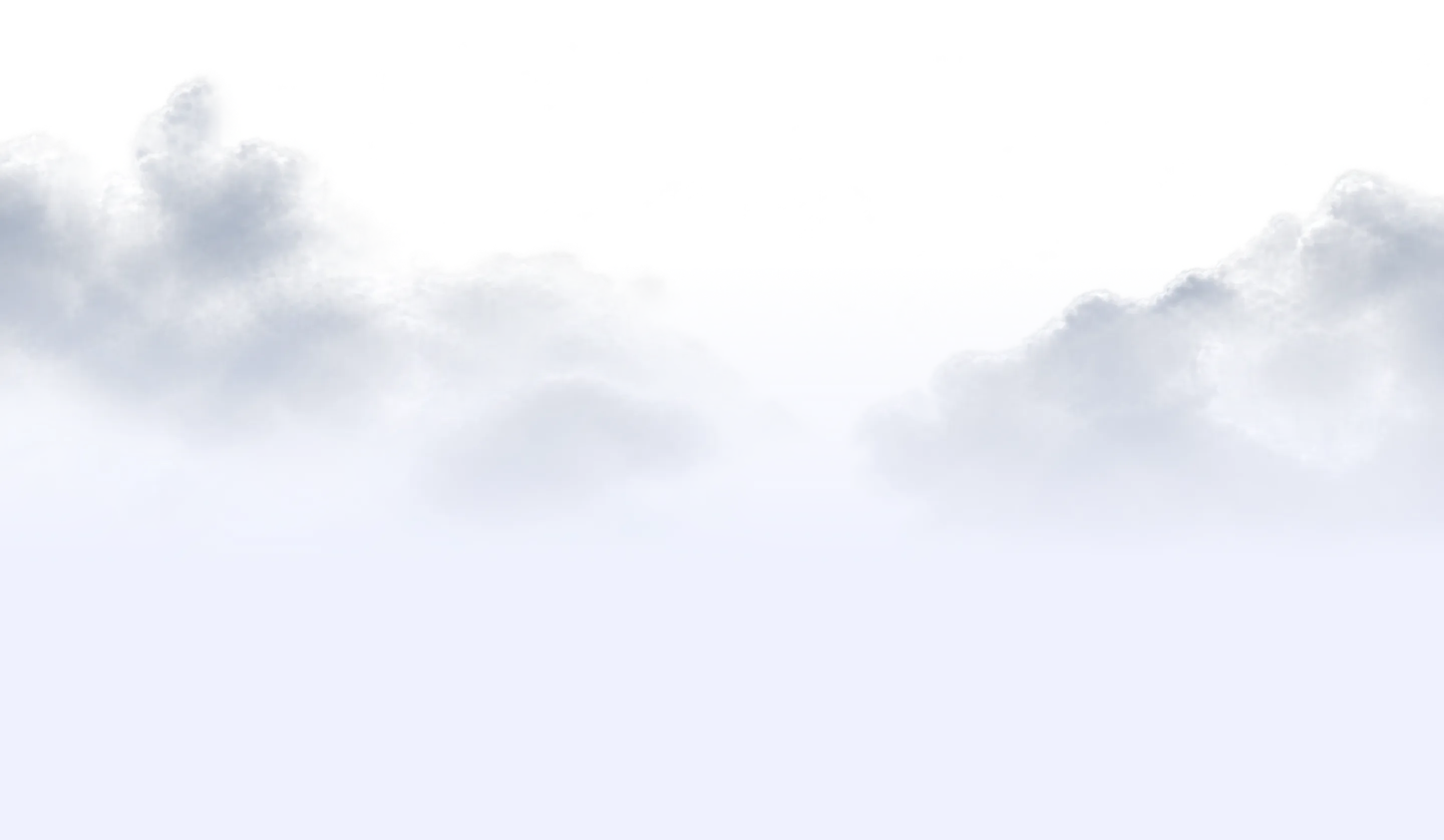 Soft white and gray clouds blending into a light sky background.