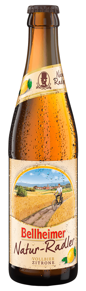 Flasche Bellheimer Natur-Radler Vollbier-Zitrone 0,33l