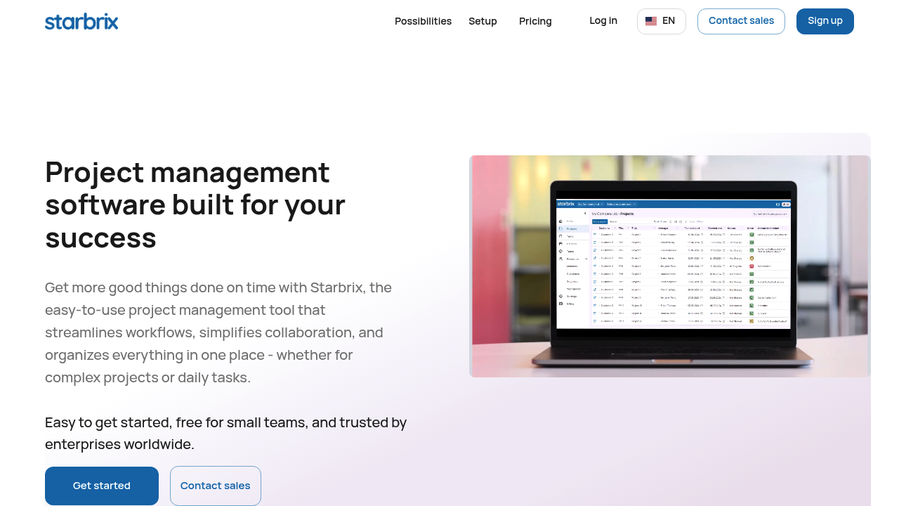 Screenshot of https://starbrix.app