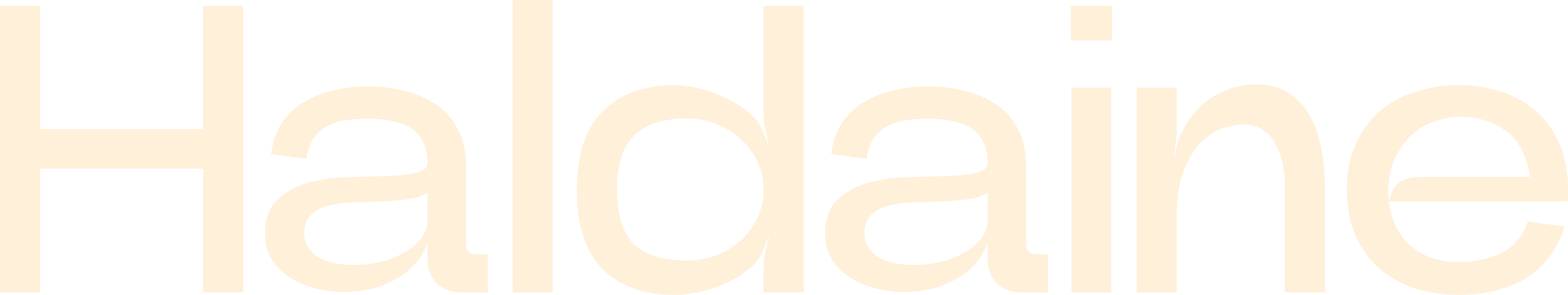 Haldaine brand name in large cream-colored text on a black background.