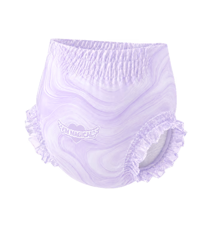 Ashbond diaper in violet, shown as a color option thumbnail.