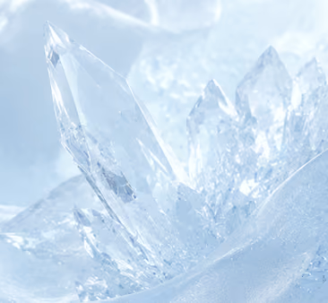 Decorative floating crystal-inspired graphic, variant 4.