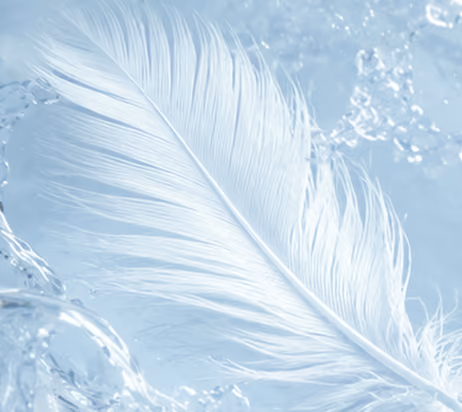 Decorative floating crystal-inspired graphic, variant 3.