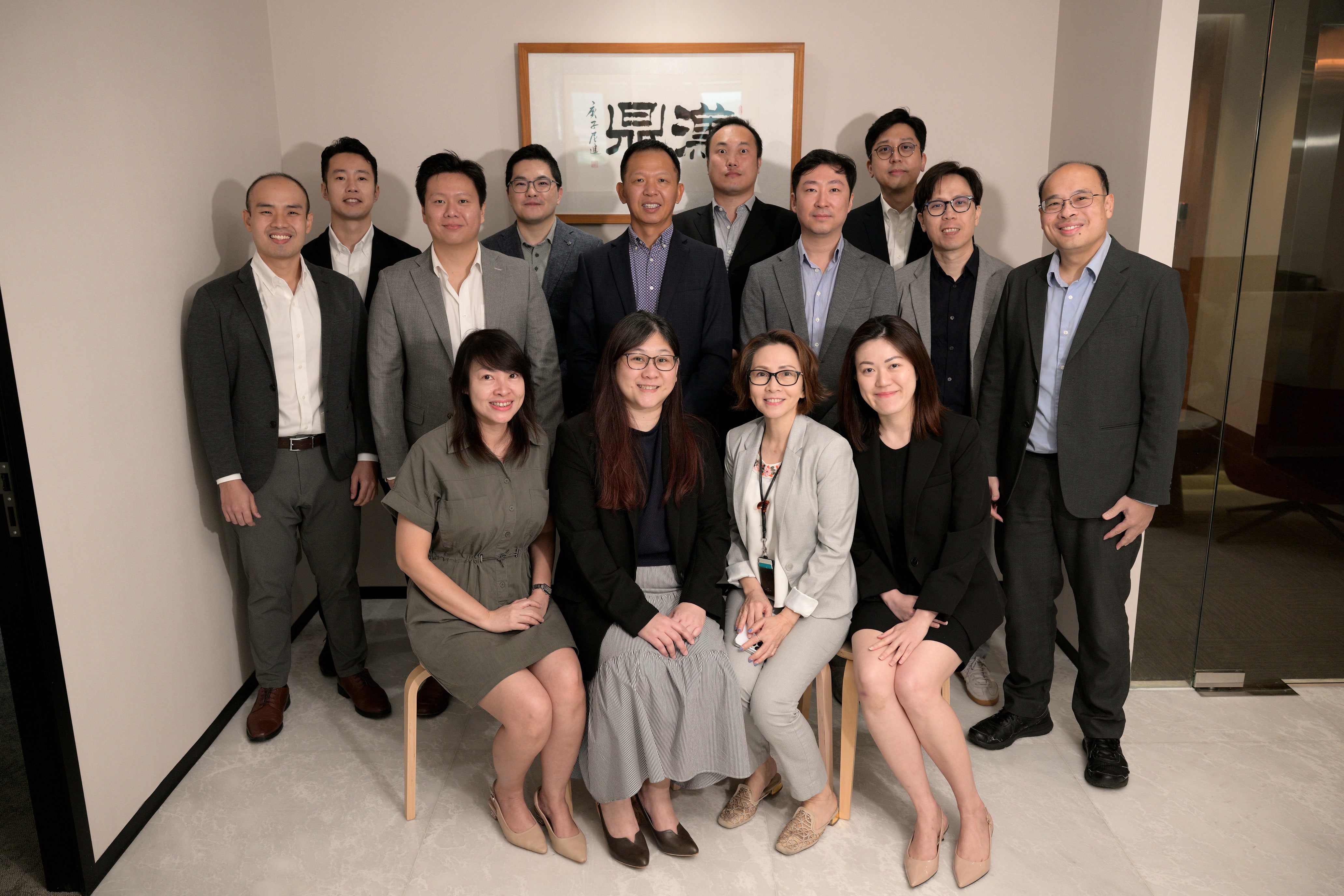 Meridian Energy team in a formal group portrait