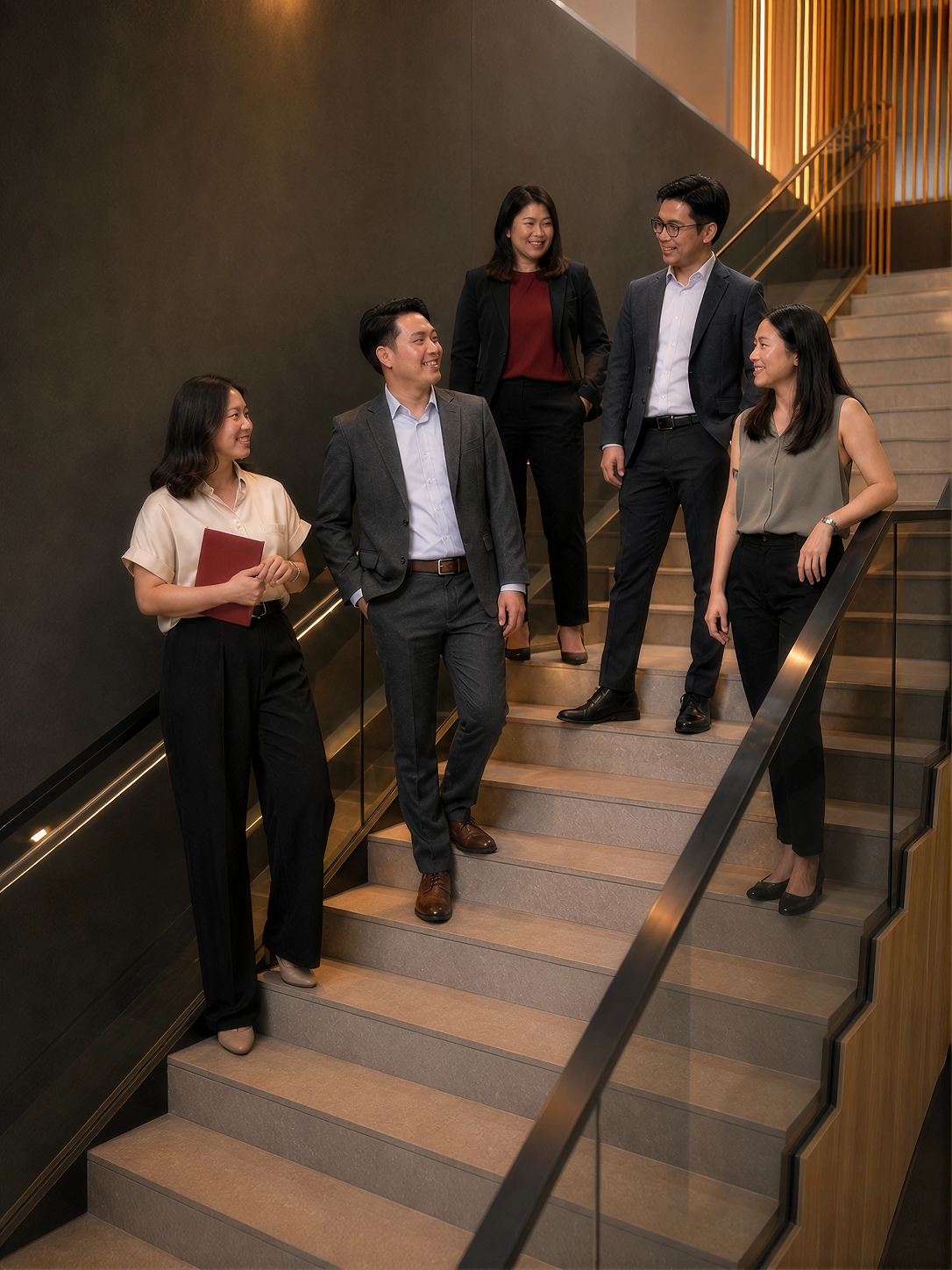 Meridian Energy office trading team on mobile