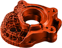 Reverse engineered component with 3D scanning XL Pattern Shop