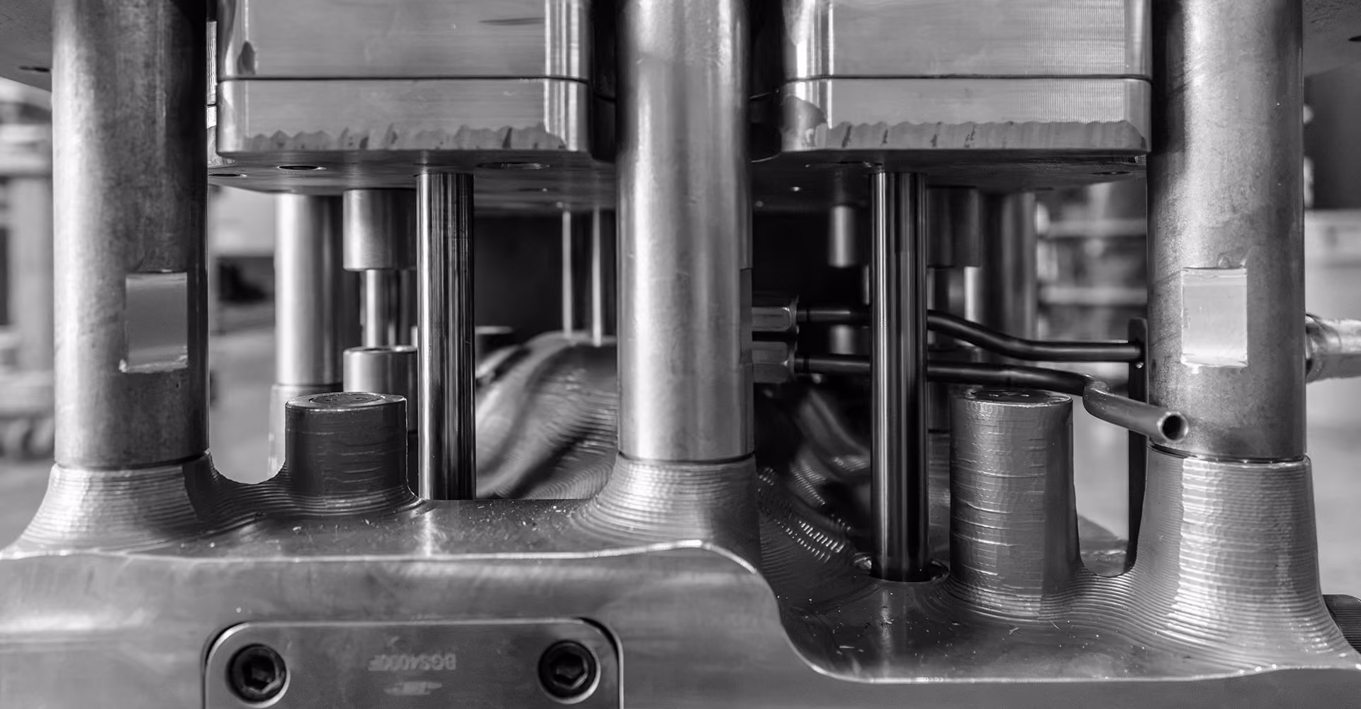 Close-up of precision-machined foundry tooling produced by XL Pattern Shop.