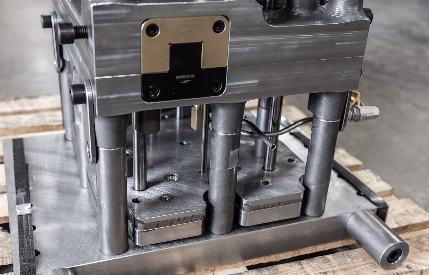 Custom precision fixture designed and manufactured by XL Pattern Shop for production workholding and repeatability.