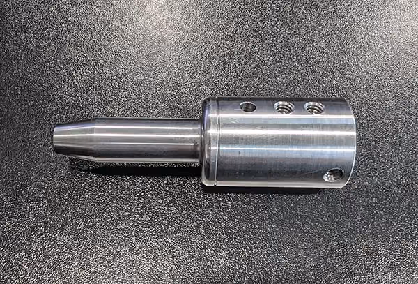 Precision-machined metal prototype component produced by XL Pattern Shop for testing and design validation.