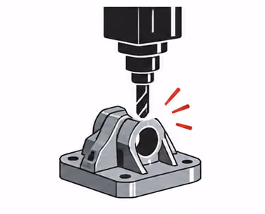 From scan to part icon showing CNC machining of a digitally captured component.