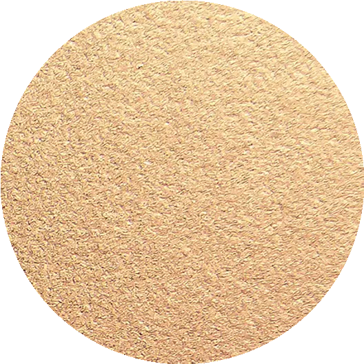 Textured gold circular disc with a rough, metallic surface.