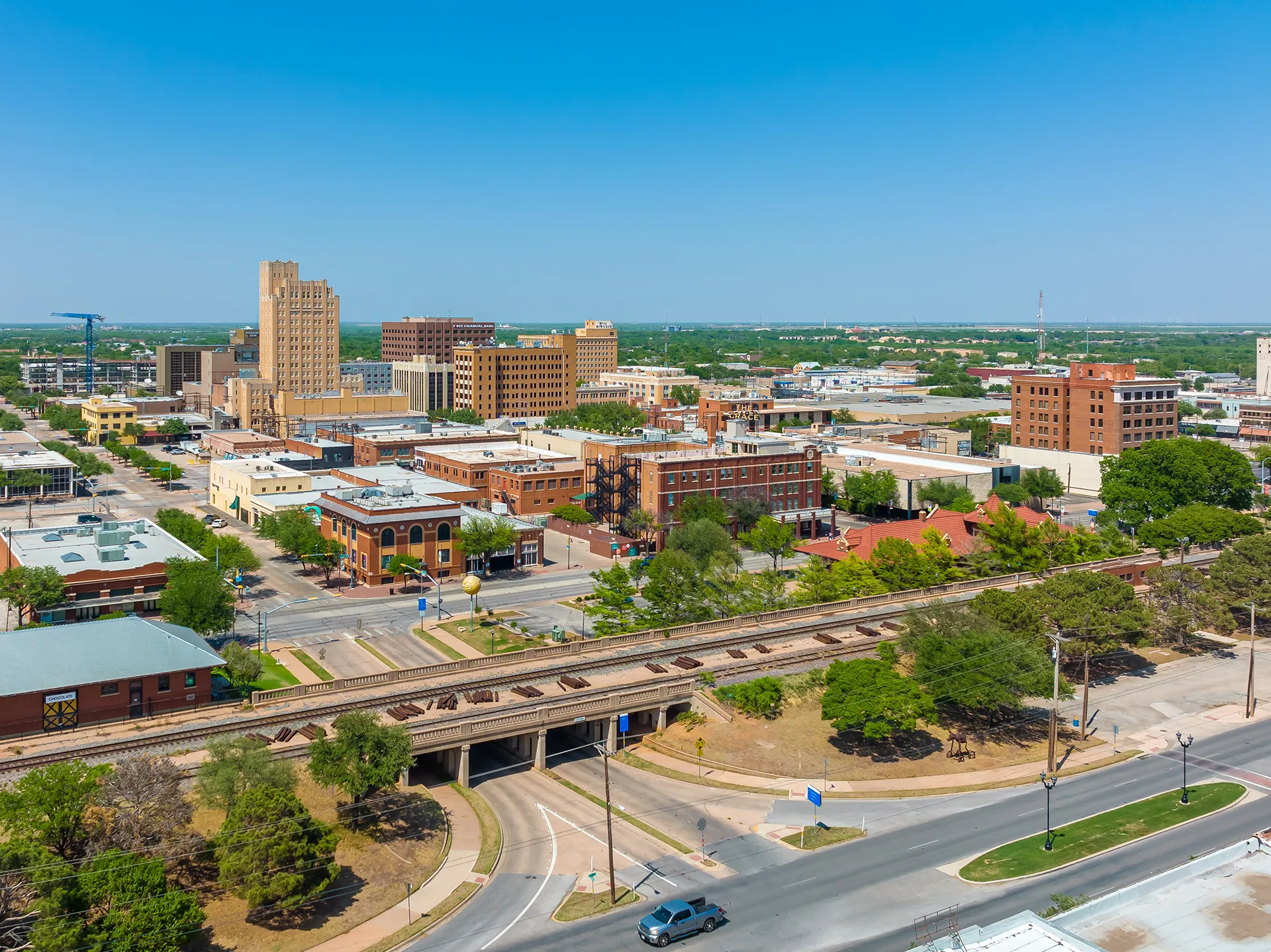 Overview of downtown Abilene