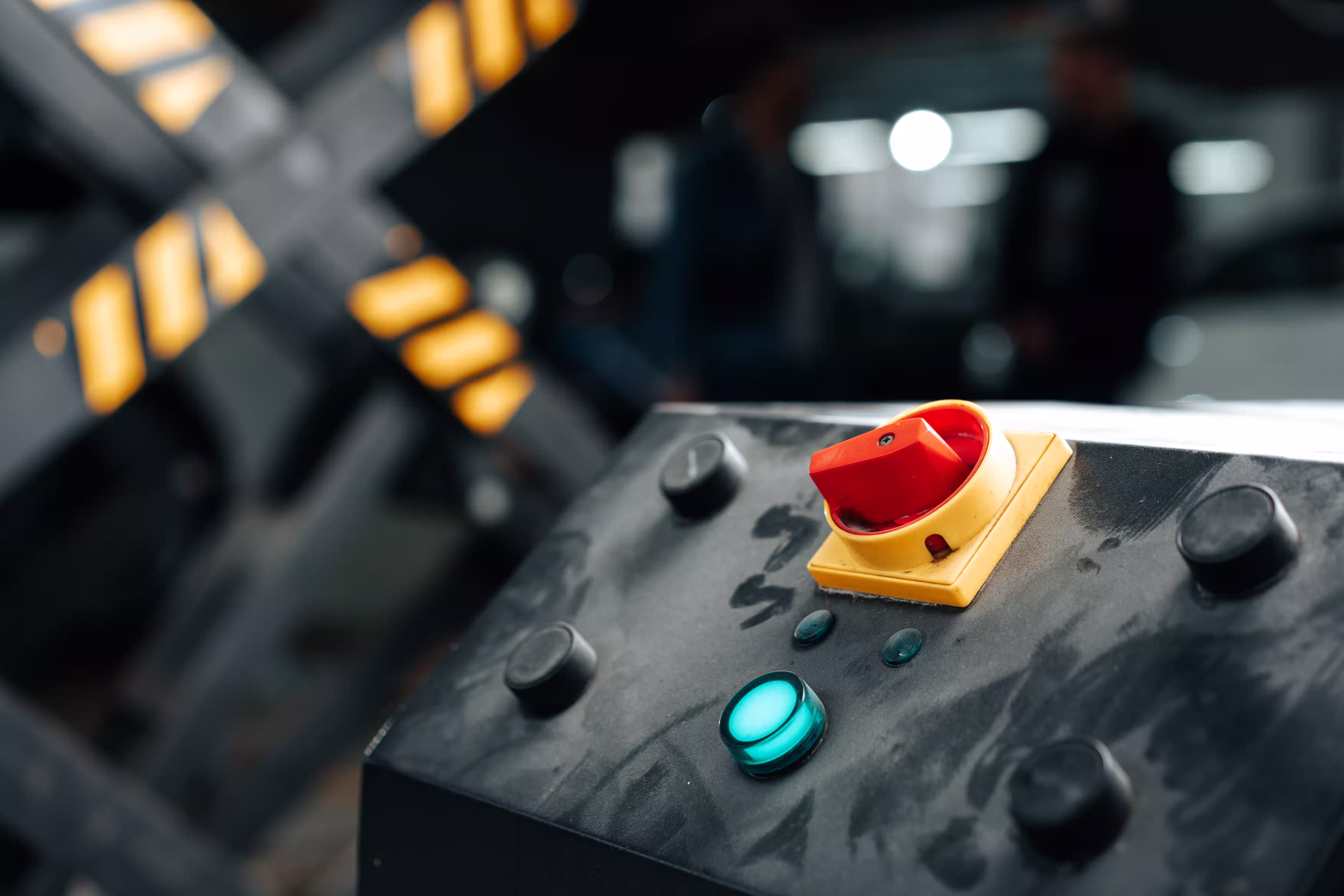 terminal with control buttons