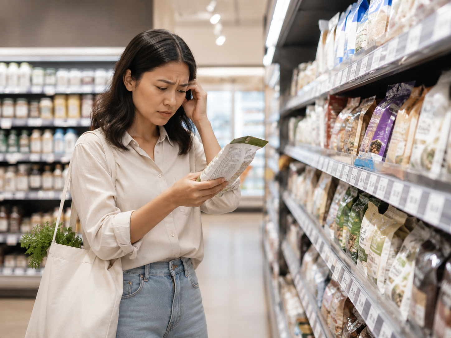 image of grocery aisles (for a grocery store)
