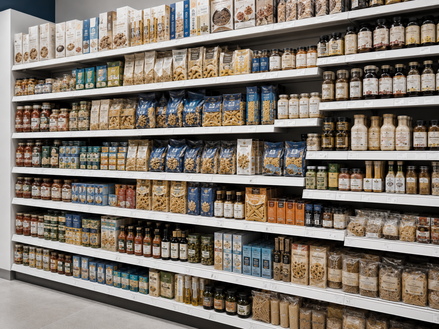 image of grocery aisles (for a grocery store)