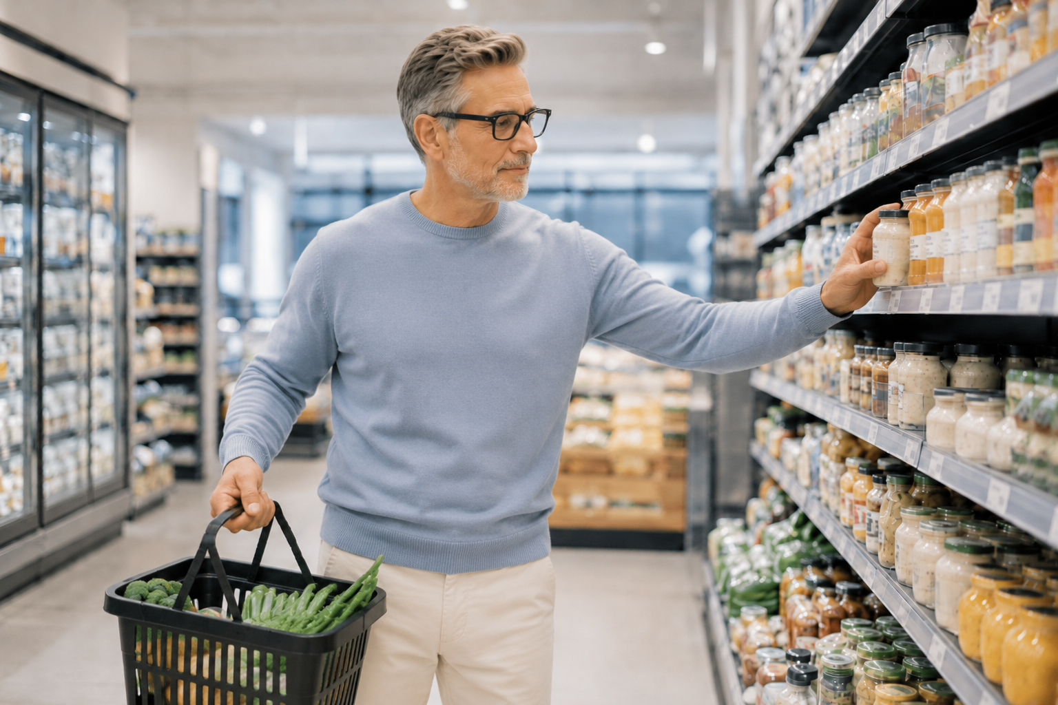 image of grocery aisles (for a grocery store)