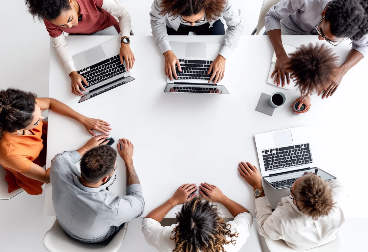 image of a brainstorming session (for a consulting firm)