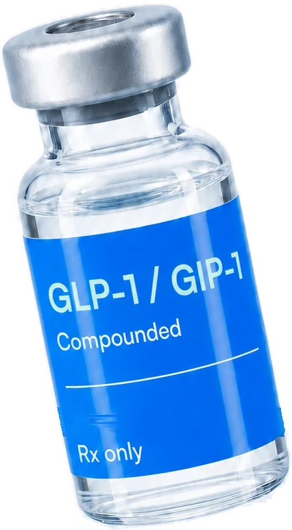 Compounded GLP-1 and GIP-1 vial