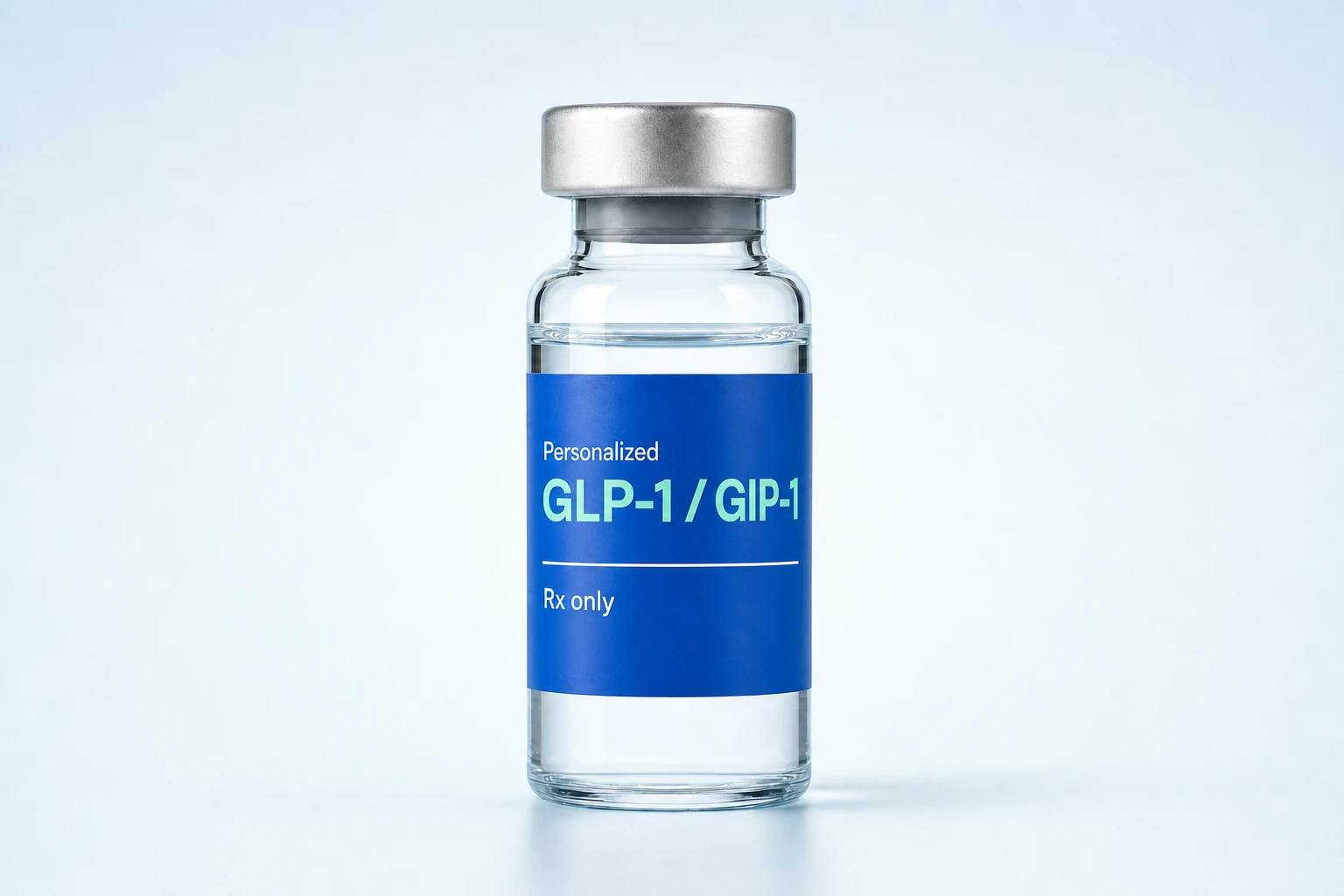 Personalized GLP-1 and GIP-1 vial from Science and Co