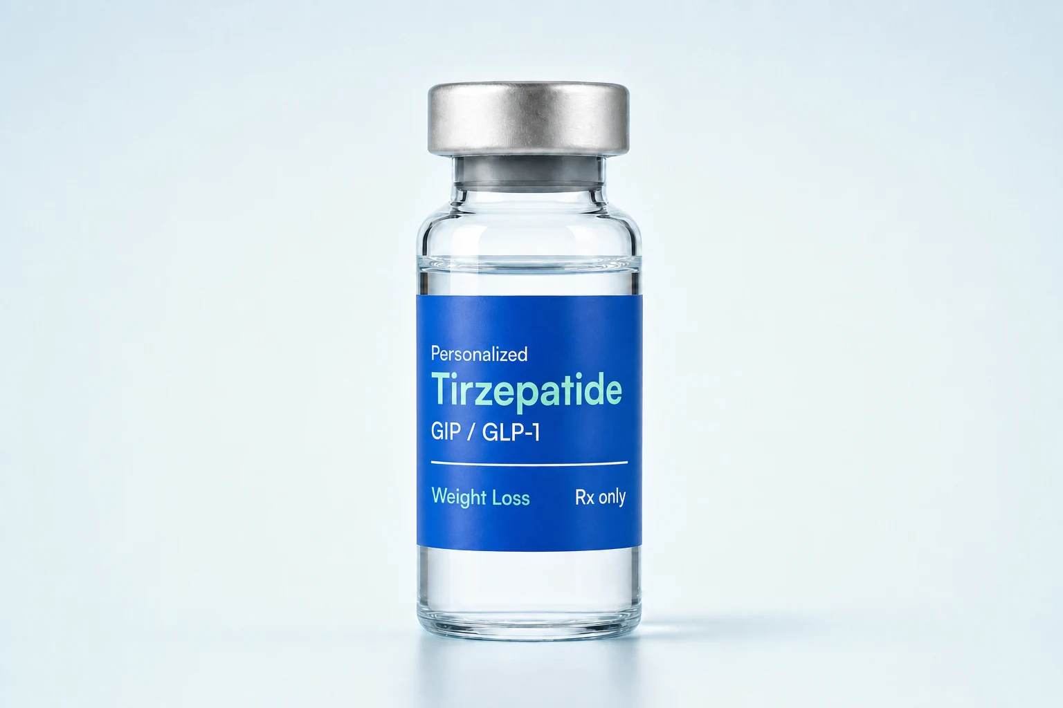Compounded Tirzepatide vial from Science and Co