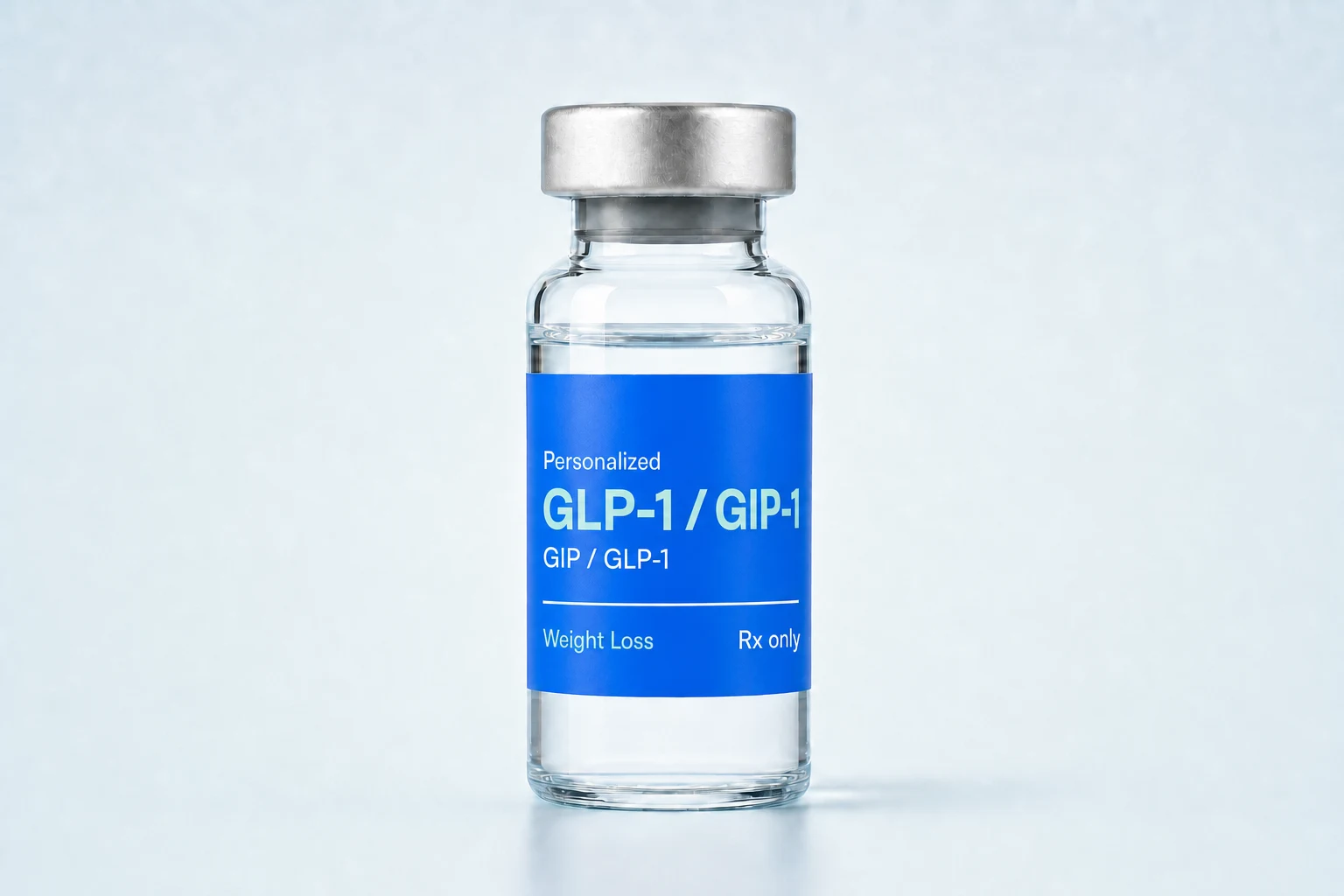 Personalized GLP-1 and GIP-1 vial from Science and Co