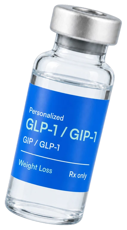 Compounded GLP-1 and GIP-1 vial
