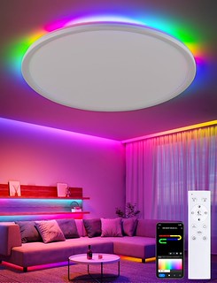 Smart RGB LED Flush Mount Ceiling Light 1