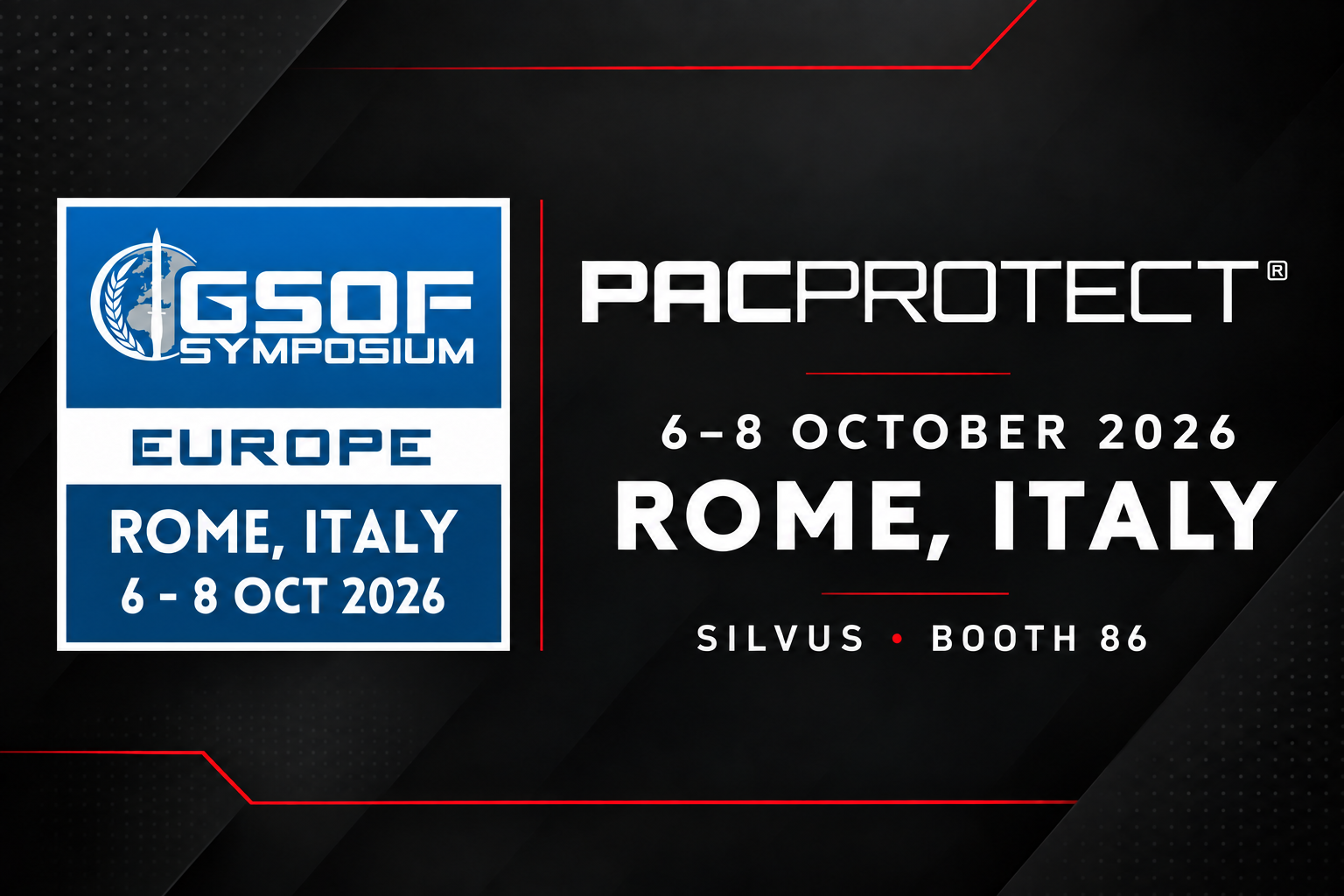 GSOF and PACPROTECT | Rome, Italy | Silvus Booth 86