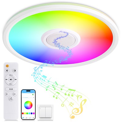 RGB LED Smart Ceiling Light with Bluetooth Speaker (variant)