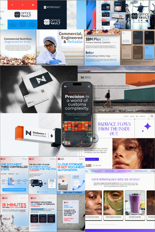 Selected branding and identity design work
