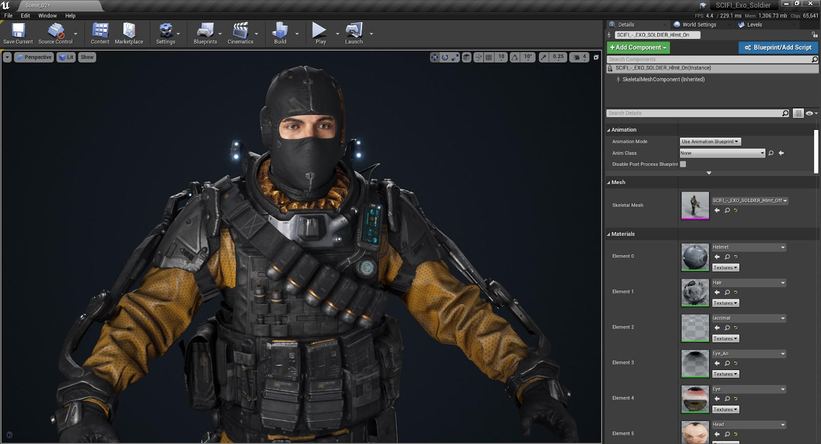 Exo character 2 developed by Jules Favire