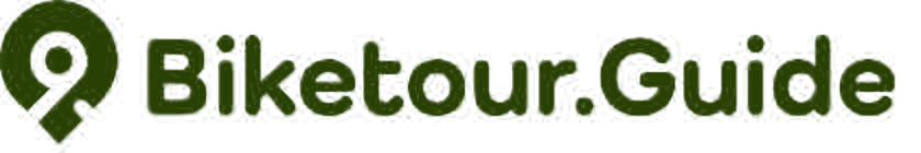 Biketour.Guide Logo, Dunkelgrün auf hellem Hintergrund