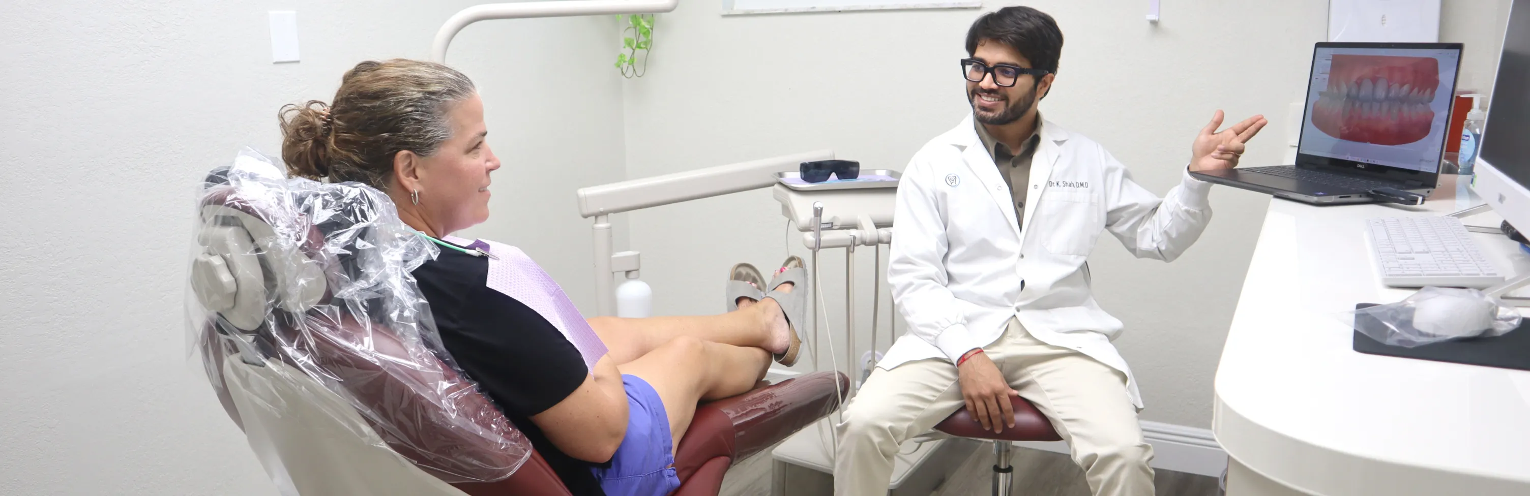 Patient meeting with the dental team at Signature Smiles of Tampa