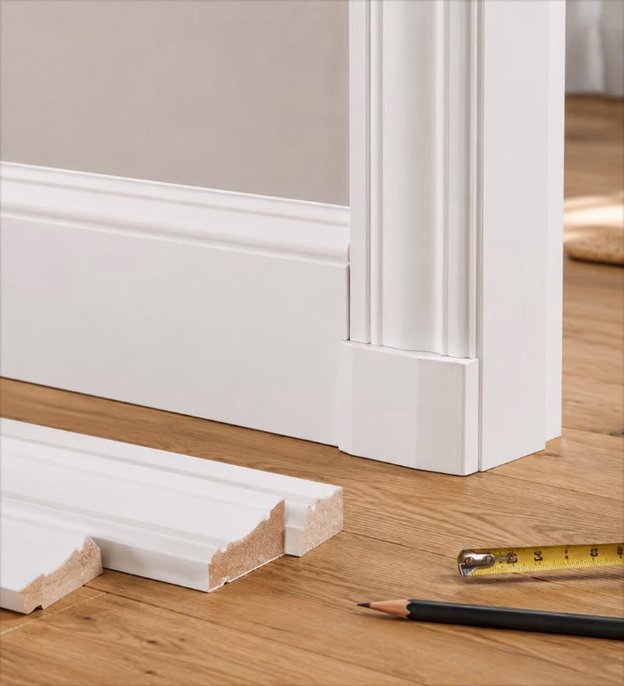 Skirting board and architrave profiles