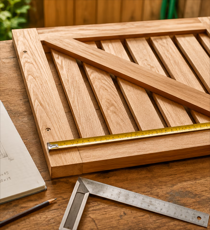 Garden gate frame measurements
