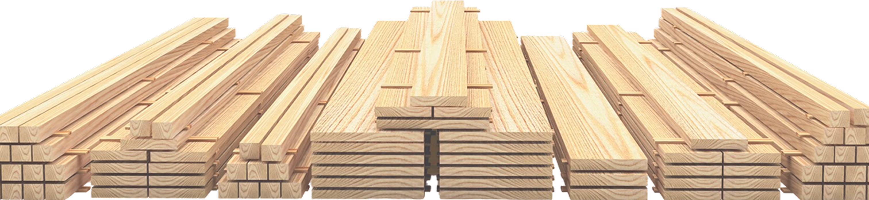 Two sawn timber logs 